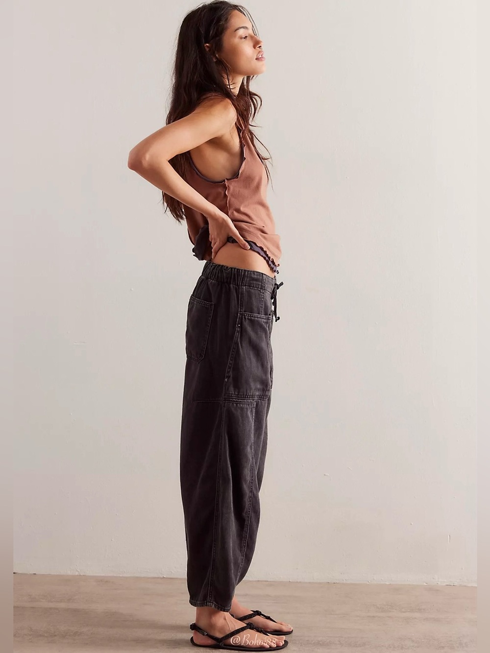 NWT Free People We The Free Silverton Pull-On Barrel Jeans - Picture 11 of 12